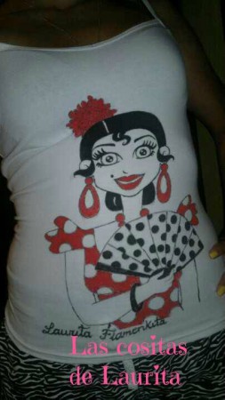 Camiseta pintada a mano